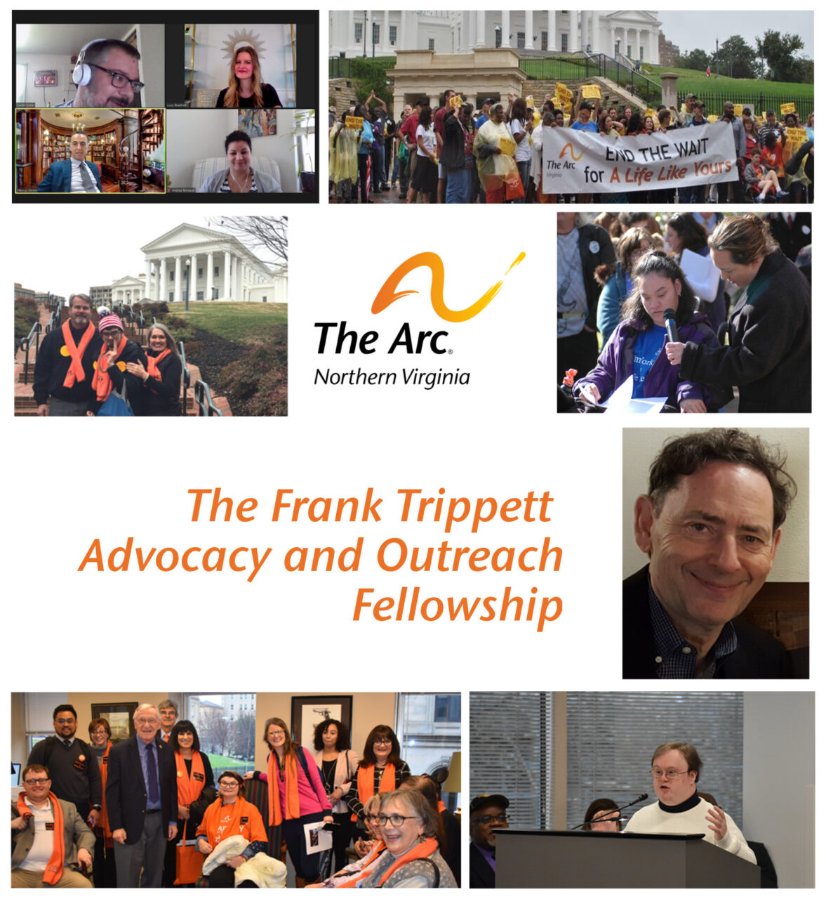 collage of advocacy activities