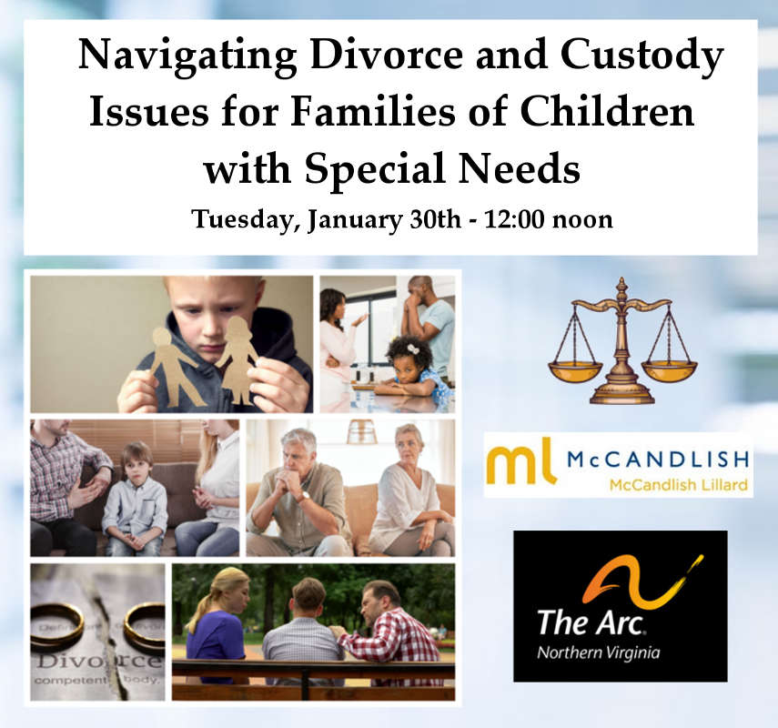 promo image for workshop on divorce featuring a collage of photos of unhappy couples or unhappy children.