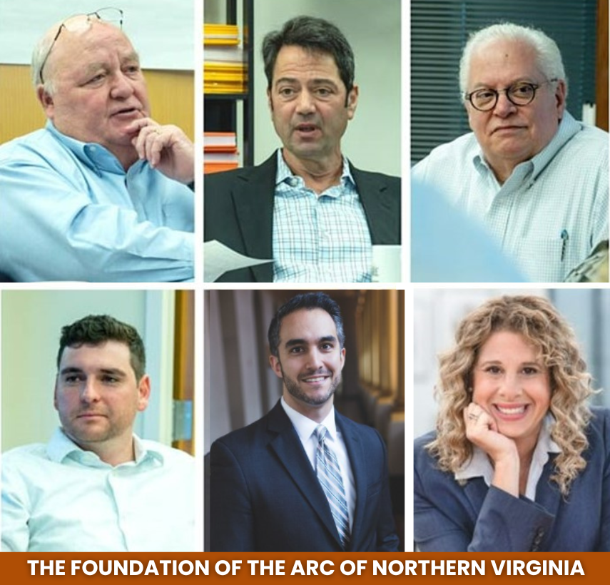 collage of photos of the six members of The Foundation of The Arc of Northern Virgnia