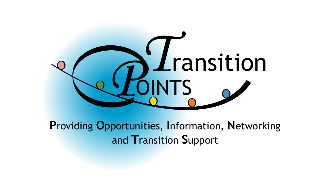 transition points logo highlighting blue