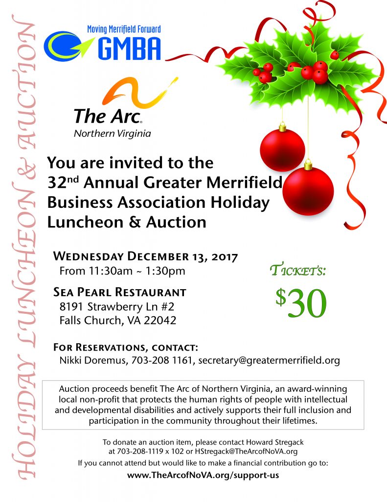 Holiday Luncheon and Auction Flyer