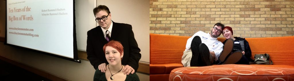 side-by-side photos of rob hudson and his daughter Schuyler