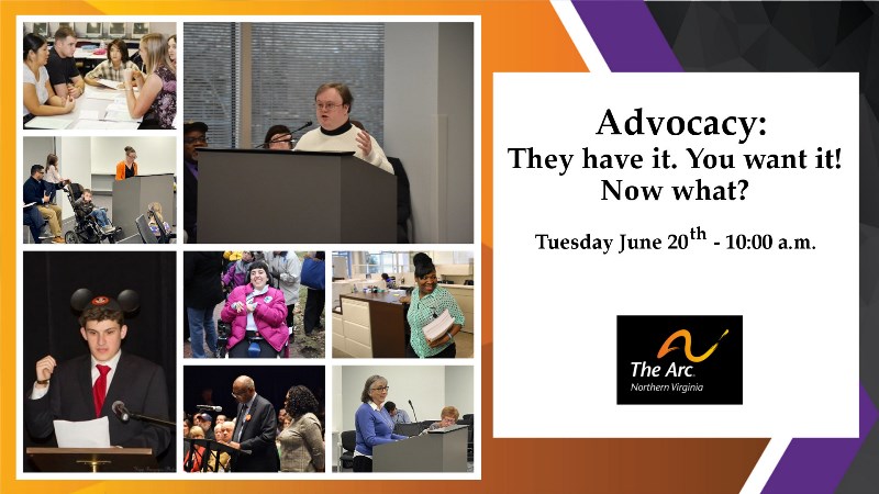 promo image for the webinar feature a collage of advocates speaking at podiums.