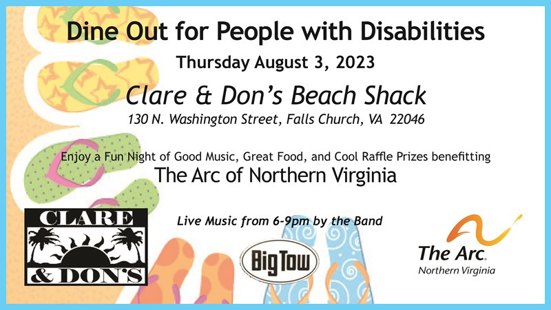 Promo graphic for Dine Out event at Clare & Don's Beach Shack 