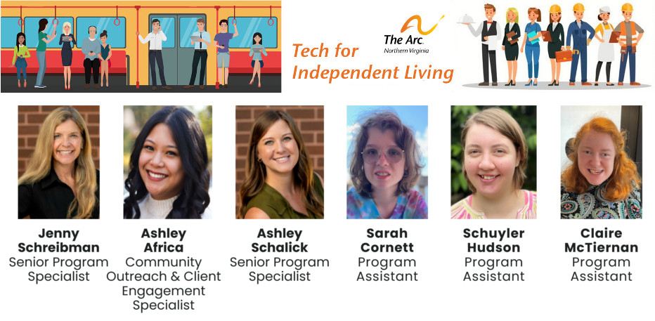 collage of head and shoulders photos of the members of the Tech for Independent Living team